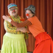 Clown Tomtom und Kiki in Aktion